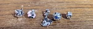 CHAMILIA STERLING SILVER 925 DISNEY CHARMS BEADS LOT OF 5 Tinkerbell, Mickey - Picture 1 of 12