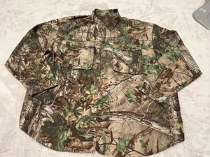 Game Winner Camo Shirt Men’s 4XL Vented Collared Button Up Long Sleeve Hunting - Picture 1 of 8