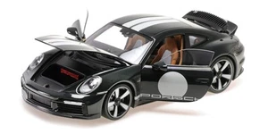 Minichamps 1:18 PORSCHE 911 (992) SPORT CLASSIC GREEN METALLIC WITH STRIPE 2022 - Imagen 1 de 6