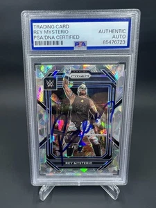 Rey Mysterio Signed 2023 Panini Prizm Ice Prizm IP Auto PSA/DNA WWE - Picture 1 of 2