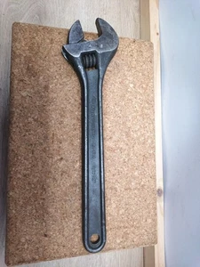 RARE  VINTAGE Kongsberg (Like Bahco)  12 Inch No 73 ADJUSTABLE SPANNER WRENCH - Picture 1 of 8