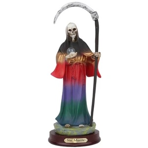 Estatua de Santa Muerte 9" pulgadas | Parca de la Santa Muerte | Multicolor - Imagen 1 de 5