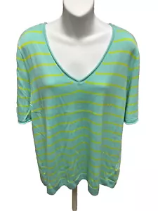 J. Crew Womens Linen Shirt Size XL Short Sleeve V-neck New Career Top Blouse - Picture 1 of 14