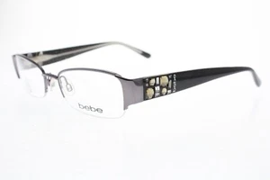 bebe Amorous Eyeglasses BB5015 002 Women's Black Diamond 51/17-135 mm Rhinestone - Picture 1 of 9