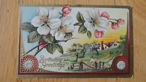 Vintage Birthday Greetings Postcard - Picture 1 of 3