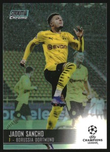 2020-21 Stadium Club Chrome UEFA Champions League Aqua Ref #15 Jadon Sancho/199