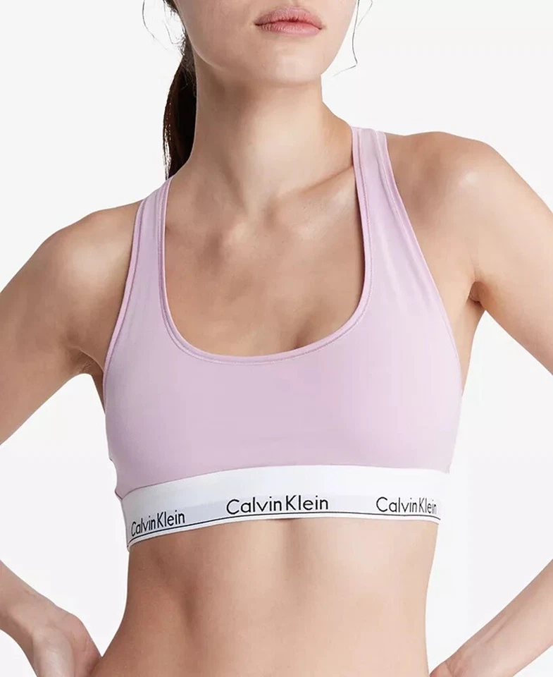 Bralette moderno con logotipo de algodón Calvin Klein - F3785 Foto 1 de 1