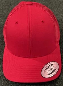 Red Yupoong Trucker Mesh Cap SnapBack One Size SnapBack - Picture 1 of 10