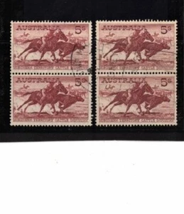 Estampillas de Australia Stockman 1961/4 SG 327 + a, 2 papeles finos pares usados - Imagen 1 de 1