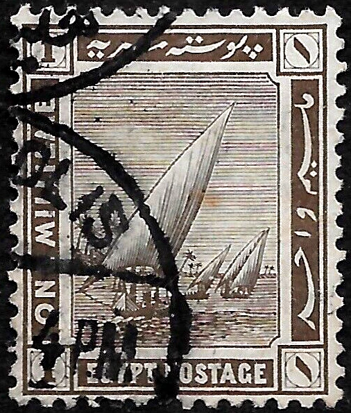 1914 年埃及 SC#50 船 NILE 🔥使用🔥VF — 第 1/1 张图片