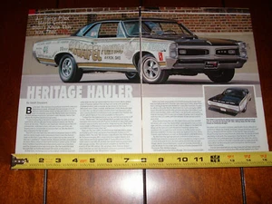 1966 KNAFEL PONTIAC GTO RACE CAR - ORIGINAL 2007 ARTICLE - Picture 1 of 2