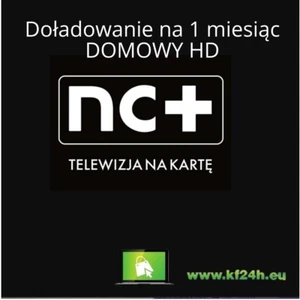 1 m-c DOMOWY Doładowanie TnK NC+ Zasilenie TVN Canalplus TVPolska  - Zdjęcie 1 z 2
