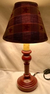 Primitive Country Drip Candlestick Light With Shade Stars - Picture 1 of 9