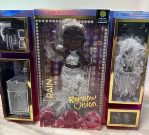 Rainbow High:Rainbow Vision Ayesha Sterling Silver Fashion Doll NIB series #1 - Picture 1 of 8