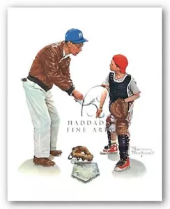 STAMPA ARTISTICA Big Decision di Norman Rockwell Immagine Dimensioni 16 x 18 - Foto 1 di 1
