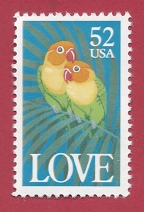 SC#2537 1991 52c Love Series - Love Birds MNH/OG -02 - Picture 1 of 2