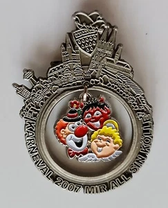 VINTAGE AUTHENTIC GERMANY COLOGNE CARNIVAL FESTIVAL COMMITTEE 2007 PIN BADGE - Picture 1 of 3