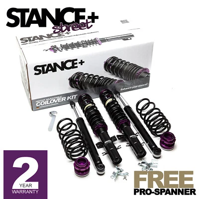 Kit Stance+ Street Coilover VW Polo Mk5 1.2 1.6 TDi Hatchback 6R 6C - Immagine 1 di 2
