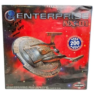 Star Trek Enterprise NX-01 Modellbausatz Maßstab 1:350 Polarlichter 2004 Neu Sealed - Bild 1 von 6