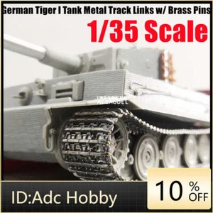 1/35 German Tiger Early/Tarde/Transporte Tanque Plomo-Estaño Aleación Eslabones de Pista con Pasadores - Imagen 1 de 26
