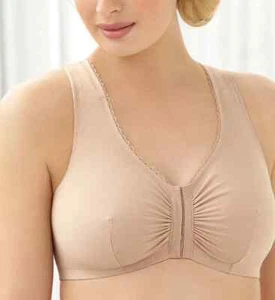 Glamorise Bra Tan Women's Cafe Complete Comfort Wireless T-Back Size 36BCD NWOT - Picture 1 of 8