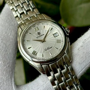 Vintage Cyma Noblesse Quartz Swiss Made Men's Watch 521 - Picture 1 of 14