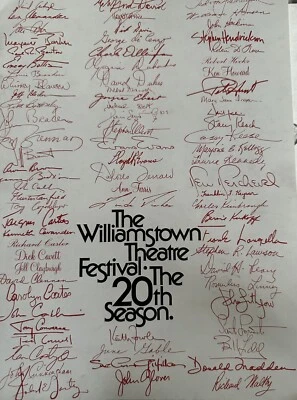 Williamstown Festival Theatre Program 1977 20th Season Large Magazine Size - Image 1 of 4