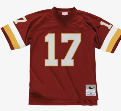 Camiseta Mitchell and Ness 1986 Washington Redskins Doug Williams Auténtica 52 Nueva Foto 1 de 4