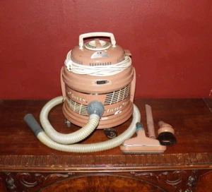 FILTER QUEEN Model 33 Vintage Brown Canister Vacuum With Hose & Attachments USA - Picture 1 of 24