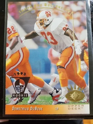 1993 SP Football Card #256 Demetrius DuBose RC MINT - Image 1 of 2