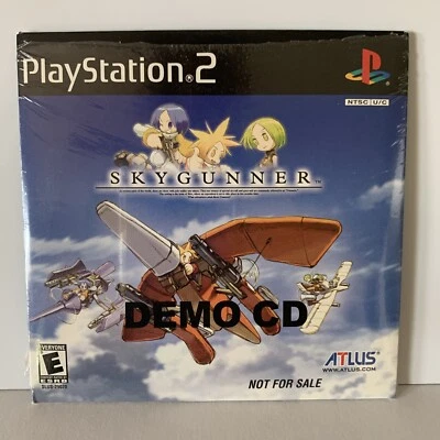 Sky Gunner Demo Disc CD ATLUS Sony PlayStation 2 PS2 Not For Sale Rare Promo - Image 1 of 4