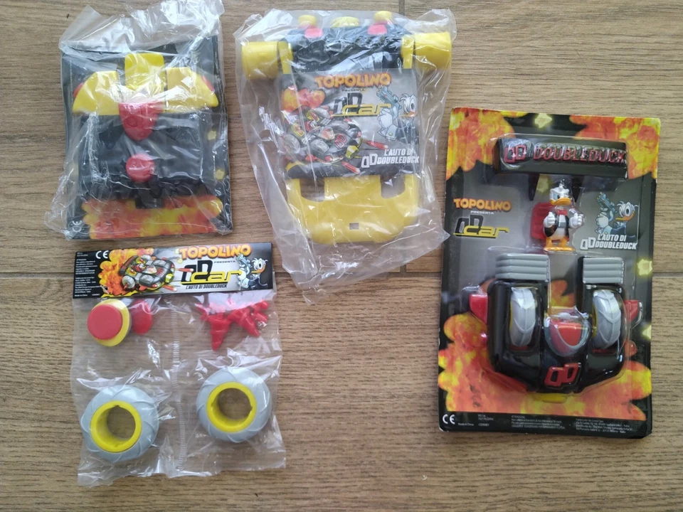 DD car Auto doubleduck Paperino Topolino Double Dick Set Completo  - Immagine 1 di 1