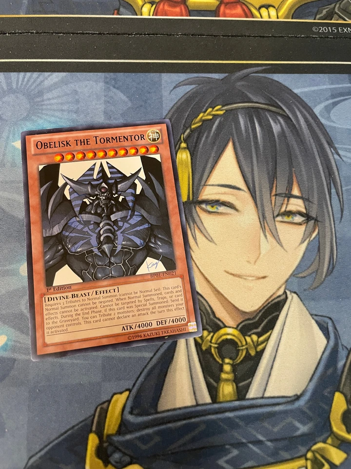 YUGIOH - Obelisk the Tormentor - Rare - BP01 - 1st ed - LP Epic Dawn - Image 1 of 1