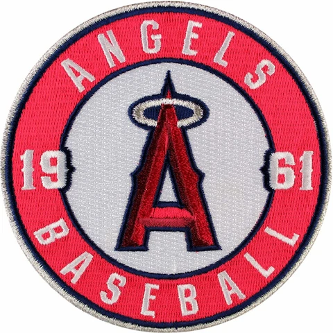 Los Angeles Angels Of Anaheim 1961 Round Sleeve Jersey Logo Patch Baseball MLB Cover