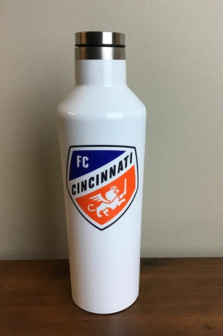 Corkcicle Canteen /Water Bottle 17 oz  Cincinnati Soccer MLS NEW W TAGS Cover