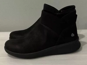 Cloudsteppers by Clarks Sillian 2.0 Dusk Womens Sz 6M Ankle Boots Zip Black - Picture 1 of 10