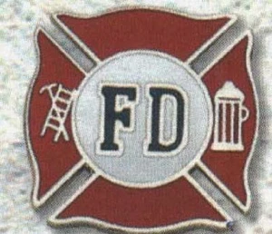 Firefighter Hat Pin Fire Dept Jacket tack Rescue 911 Fireman Tie EMT Tac - Picture 1 of 1