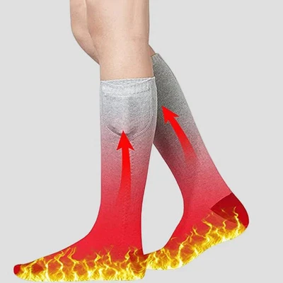 Anniou Thermal Heated Socks USB Battery Warm Winter Socks for Men Women Outdoor - Image 1 of 3