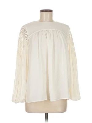 Smartwool Women Ivory Long Sleeve Blouse S - Image 1 of 4