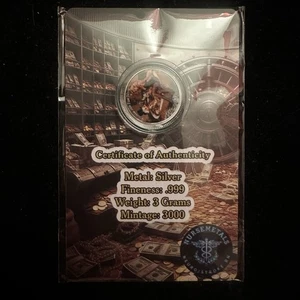 Scrooge McDuck 3 Gram .999 Fine Silver Bullion Round Carded In Capsule /3000 - Picture 1 of 4