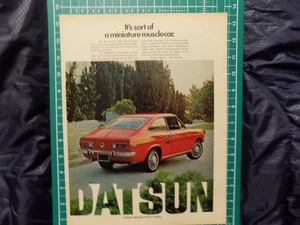 1971/2 PRINT AD DATSUN IT'S SIND OF A MUSCLECAR - Bild 1 von 1