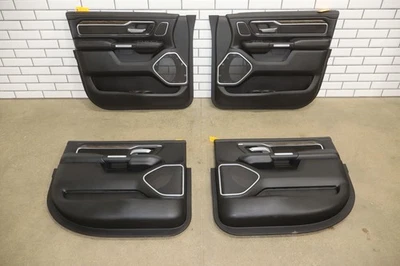 2019-2024 Ram 1500 (6 Lug) Laramie Door Panel Set (Front/Rear) Black - Image 1 of 4