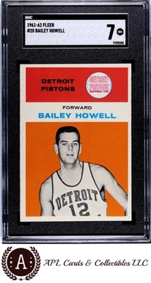 1961 Fleer #20 Bailey Howell SGC 7 - Image 1 of 2