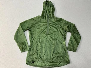 Theory Jacket Womens Small Green Hooded Anorak Zip Windbreaker Ripstop Nylon - Picture 1 of 11