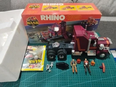 Vintage M.A.S.K. Máscara Kenner Rhino 1985 Europa Caja con espuma de poliestireno Foto 1 de 4