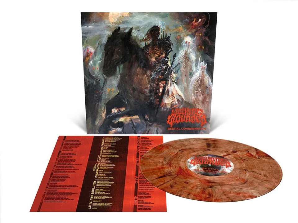 WALKING WOUNDED - bestial condemnation LP custom marble - Bild 1 von 1