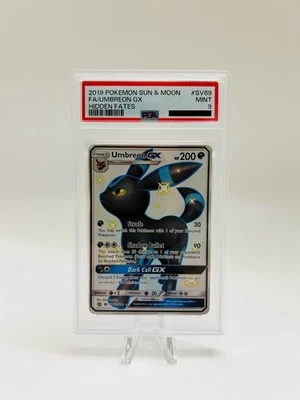 Pokemon Umbreon GX SV69/SV94 PSA 9 Hidden Fates Shiny Vault Full Art Holo - Image 1 of 2