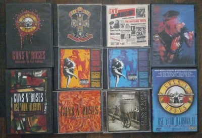 Collection of Guns N' Roses albums and related media, all studio albums and more - Imagem 1 de 4