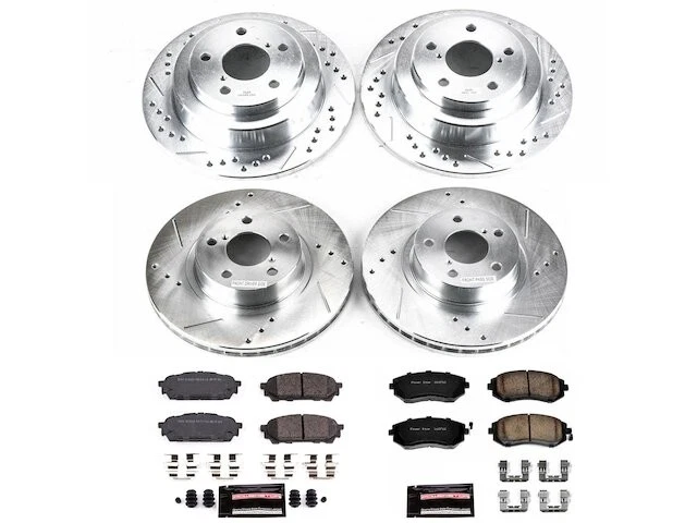Kit de pastillas de freno y rotor delanteras y traseras para Subaru Impreza 2004 HY898DS 2003-2007 Foto 1 de 1