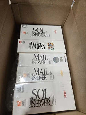 Vintage Microsoft Software Lot – SQL Server, Mail Server (VAX/VMS) RARE - Image 1 of 2